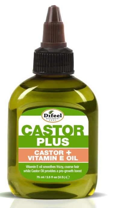 DIFEEL 99% Natural Premium Castor Plus Vitamin E Hair Oil (2.5oz)